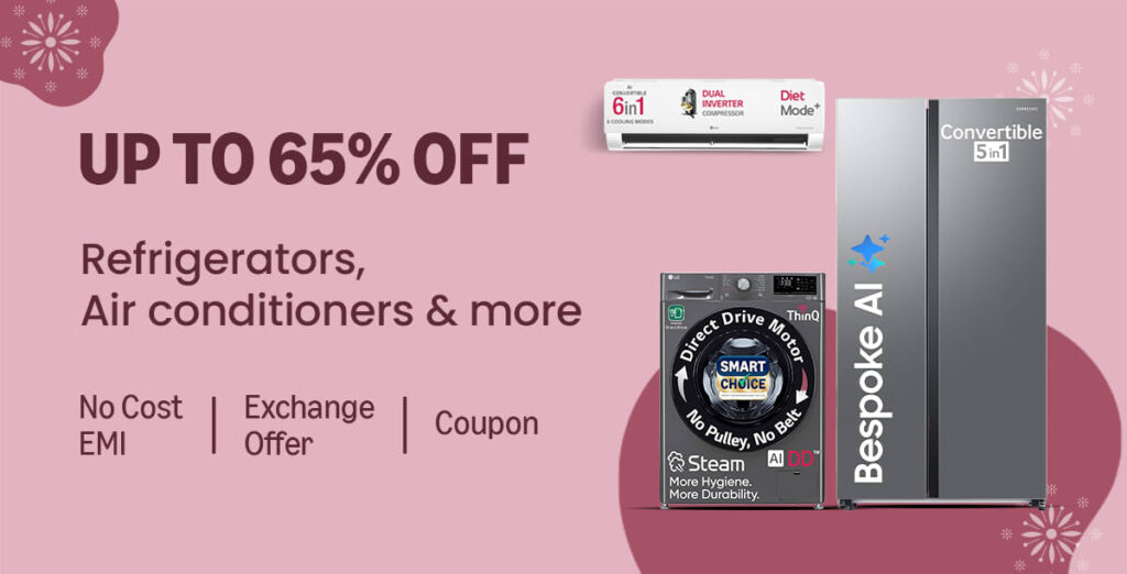 65% OFF Promo Code on Large Appliances in India – Amazon Mega Sale You Shouldn’t Miss!